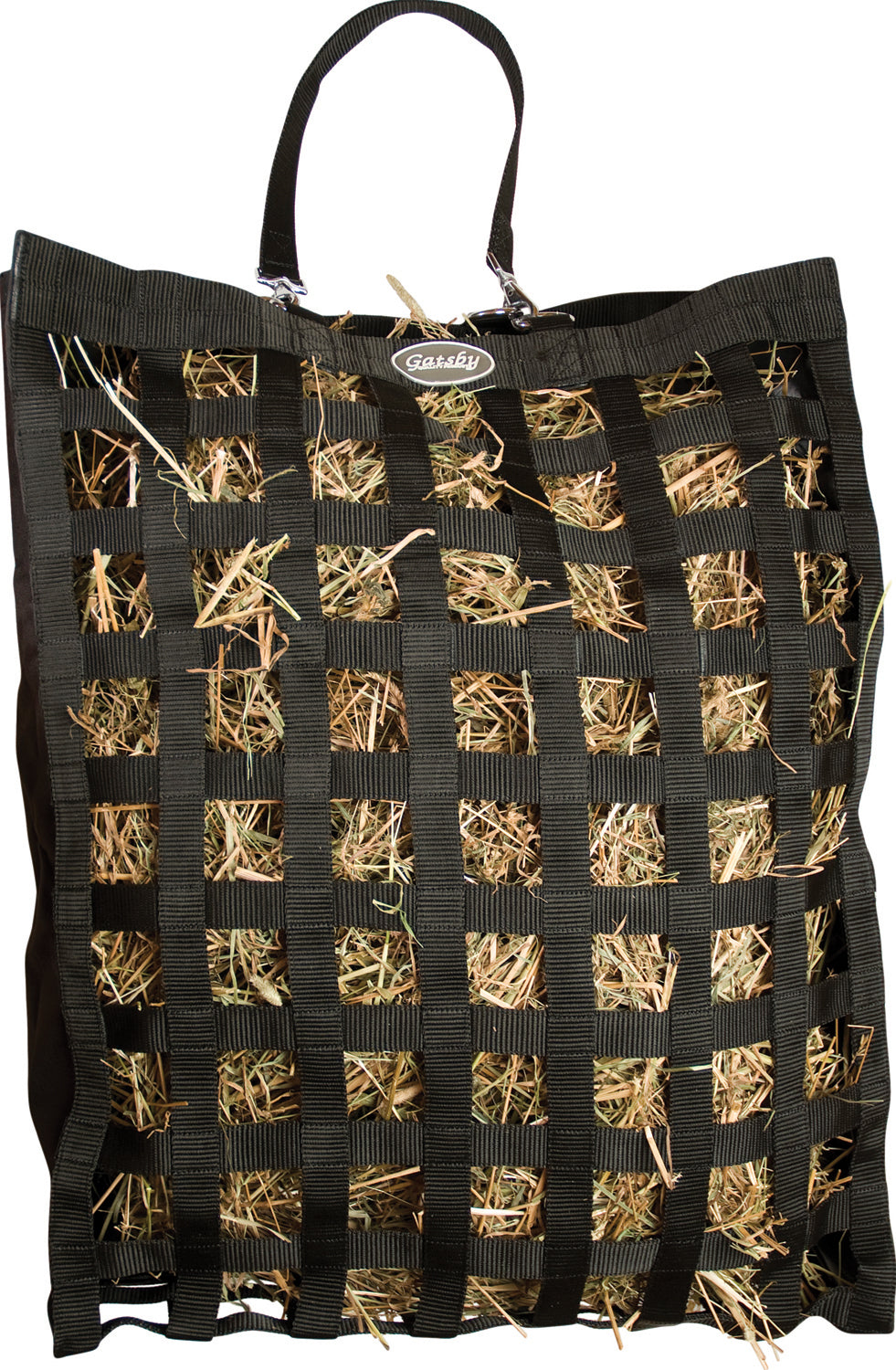 Gatsby Leather Company-Slow Hay Feeder Bag- Black 20x27x6.5 Inch