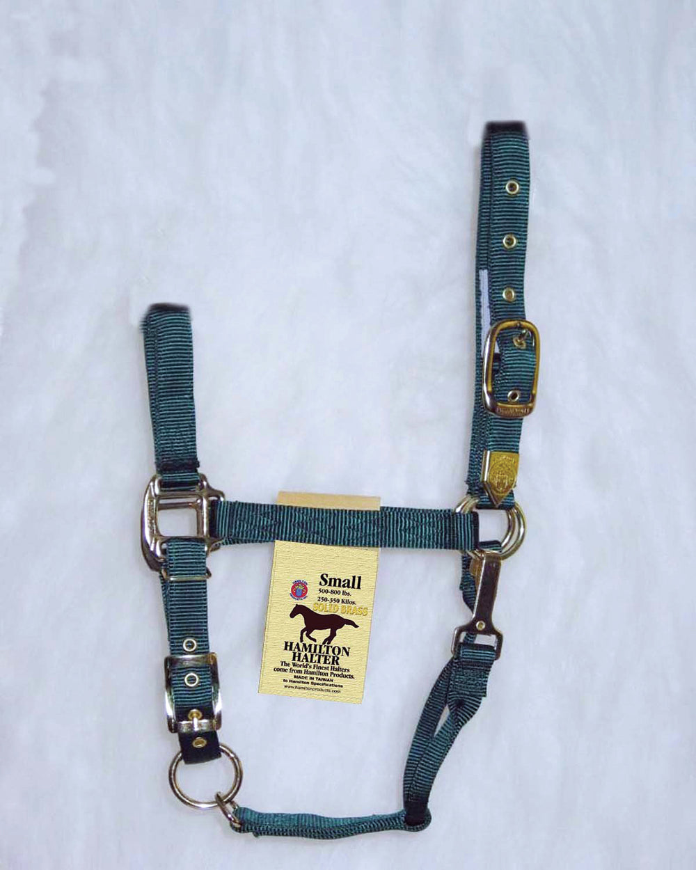 Hamilton Halter Company - Adjustable Chin Horse Halter With Snap