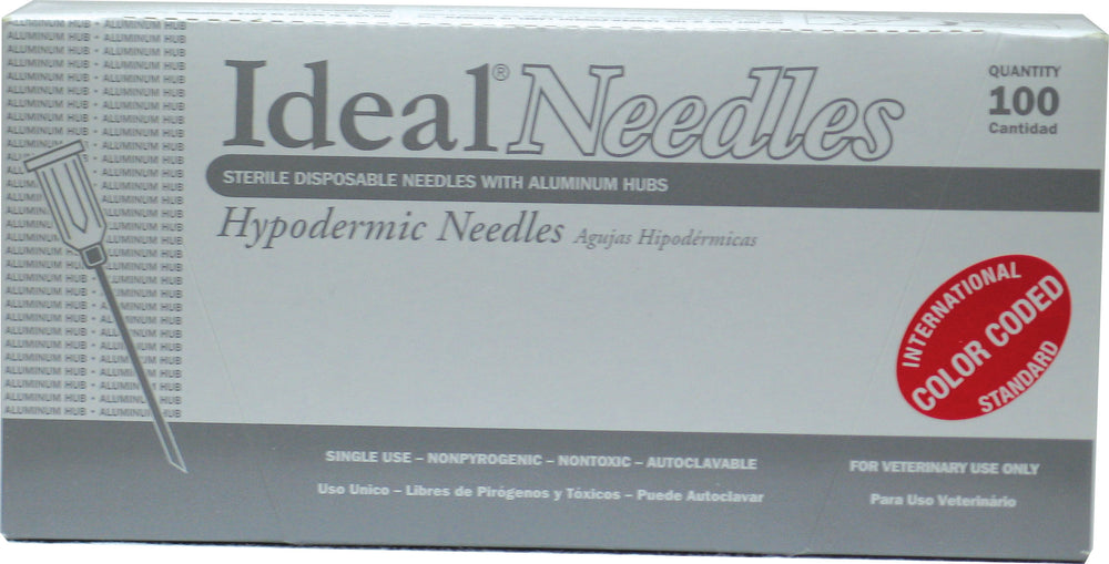 Neogen Ideal D-Aluminum Hub Disposable Needle 14 Gax2 Inch